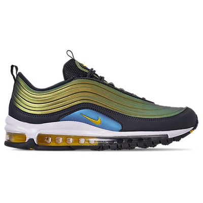 Shop Nike Men's Air Max 97 Lx Casual Shoes In Yellow Size 11.5 Leather
