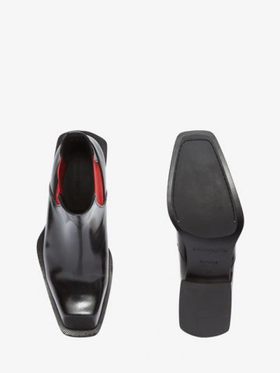 Shop Alexander Mcqueen Hybrid Chelsea Boot In Black/red