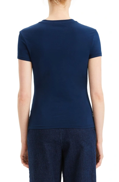 Shop Theory Apex Tiny Tee In Navy Ocean