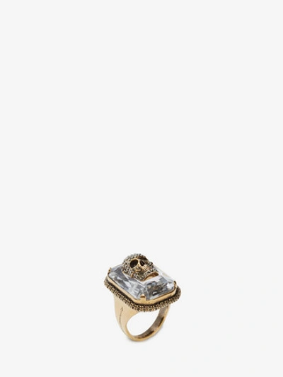 Shop Alexander Mcqueen Jeweled Skull Ring