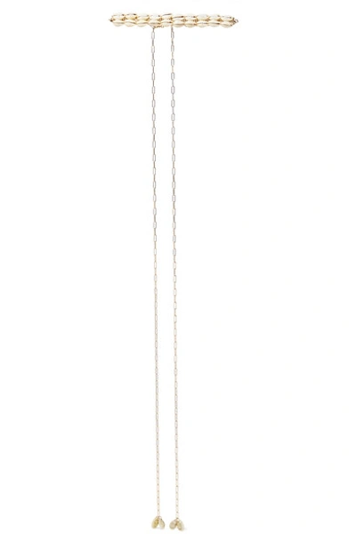 Shop Isabel Marant Gold-tone And Shell Necklace