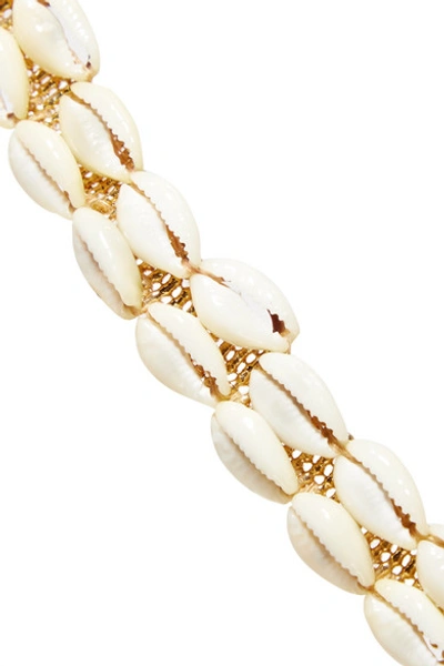 Shop Isabel Marant Gold-tone And Shell Necklace