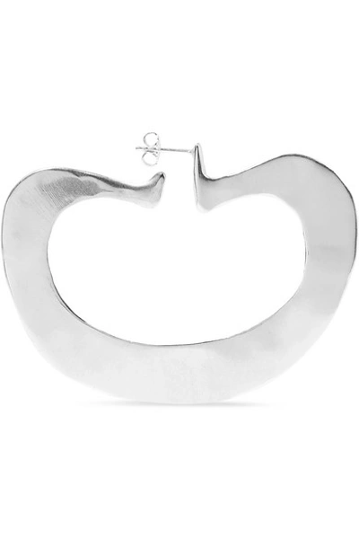 Shop Ariana Boussard-reifel Chiwara Silver Hoop Earrings