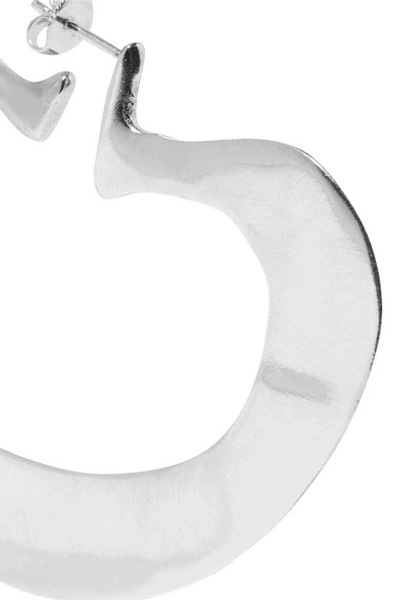 Shop Ariana Boussard-reifel Chiwara Silver Hoop Earrings