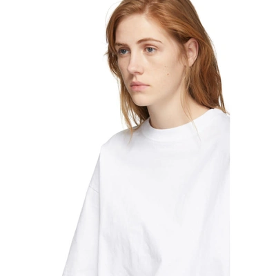 Shop Balenciaga White I Love Techno T-shirt