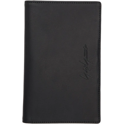 Shop Yohji Yamamoto Black Cellphone Bifold Wallet