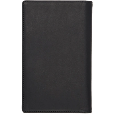 Shop Yohji Yamamoto Black Cellphone Bifold Wallet