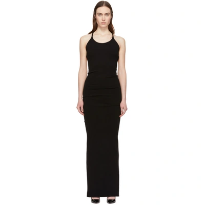 Shop Dsquared2 Black Long Dress In 900 Black