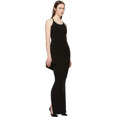 Shop Dsquared2 Black Long Dress In 900 Black