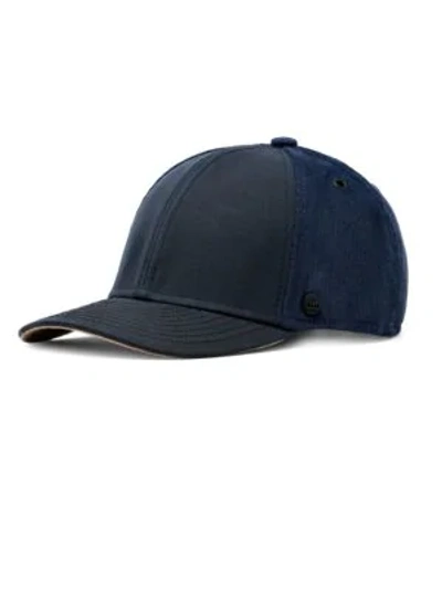 Shop Melin Discovery Waxed Cotton Cap In Navy