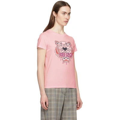 Shop Kenzo Pink Tiger T-shirt In 33 -paspink