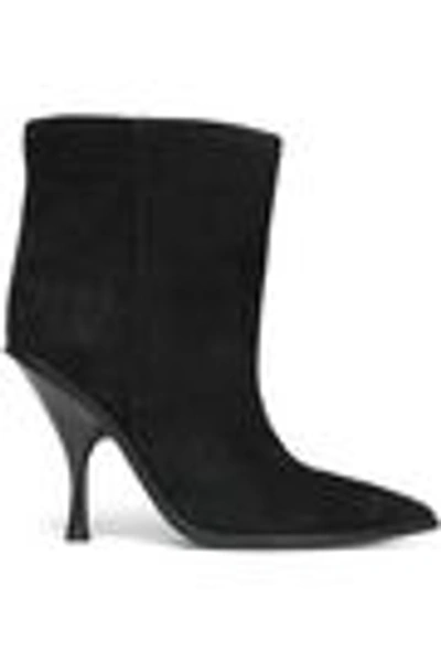 Shop Sigerson Morrison Woman Suede Ankle Boots Black