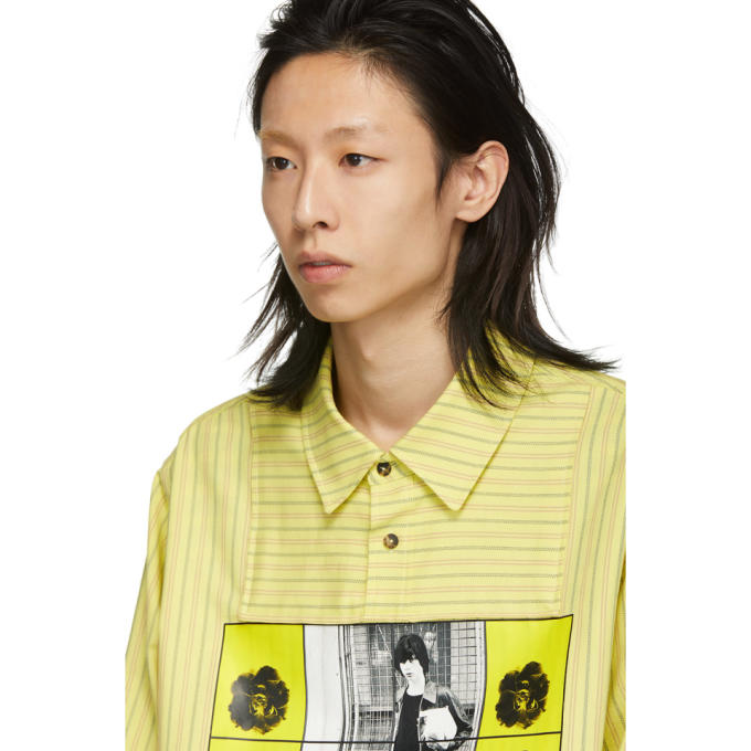 Jw Anderson Buttercup Gilbert & George Printed Overdyed Tunic Shirt ...