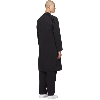 Shop Yohji Yamamoto Black Long Cut Jacket