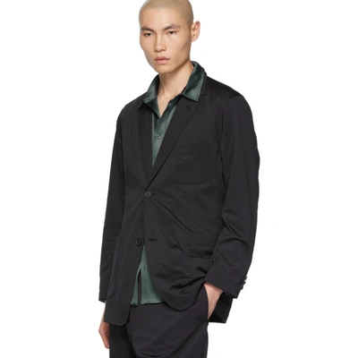 Shop Yohji Yamamoto Black Cut Jacket