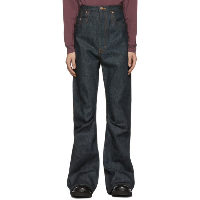 selvedge bootcut jeans