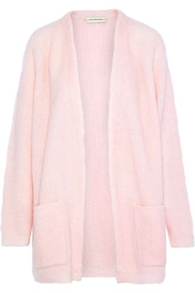 Shop By Malene Birger Woman Belinta Brushed Knitted Cardigan Baby Pink