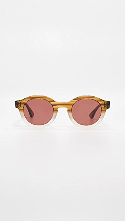 Shop Thierry Lasry Olympy 901 Sunglasses In Brown/red