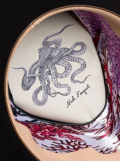 Shop Nick Fouquet Black Ladron Stitch Embroidered Fur Hat