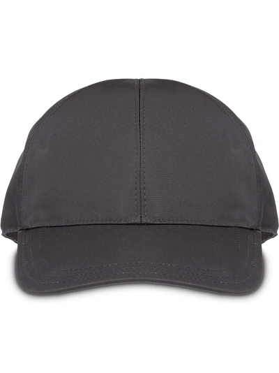 Shop Prada Nylon Baseball Cap - Black