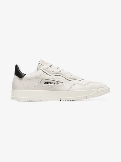 Shop Adidas Originals Adidas White Sc Leather Low Top Sneakers In 114 - White