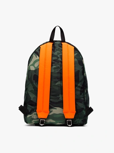 Shop Alexander Mcqueen Green Camouflage Print Backpack In 108 - Multicoloured