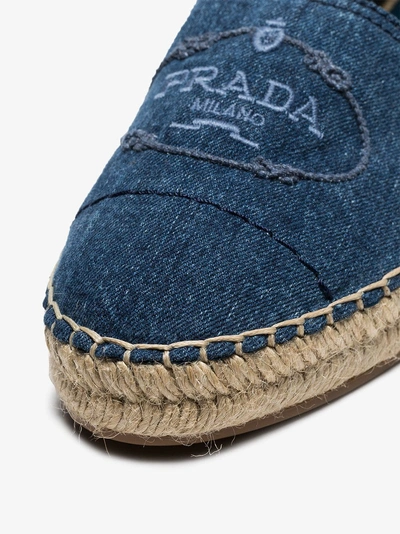 Shop Prada Jeans-espadrilles In F0008 Blu