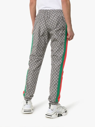 Shop Gucci Gg Supreme Print Web Sweat Pants In 4350 Multicolour