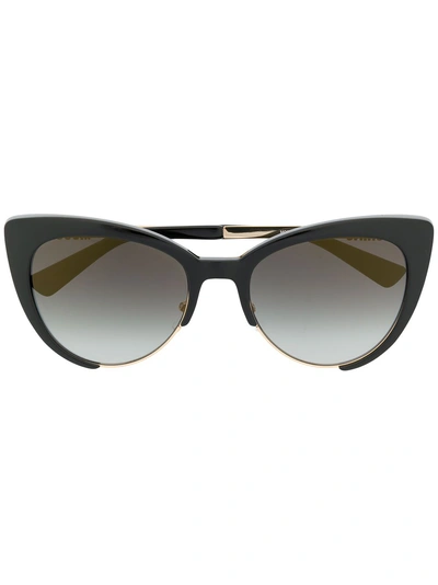 Shop Moschino Eyewear Cat Eye Sunglasses - Black
