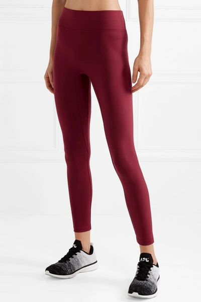 Shop All Access Center Stage Stretch Leggings In Claret