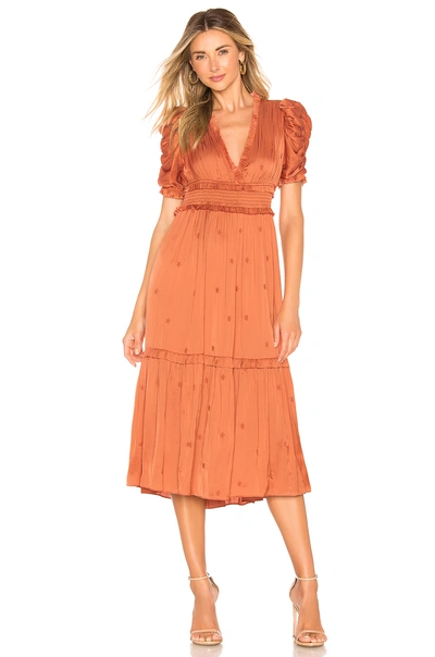 Shop Ulla Johnson Maya Dress In Coral