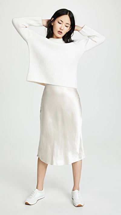 Shop Vince Slip Skirt Champagne