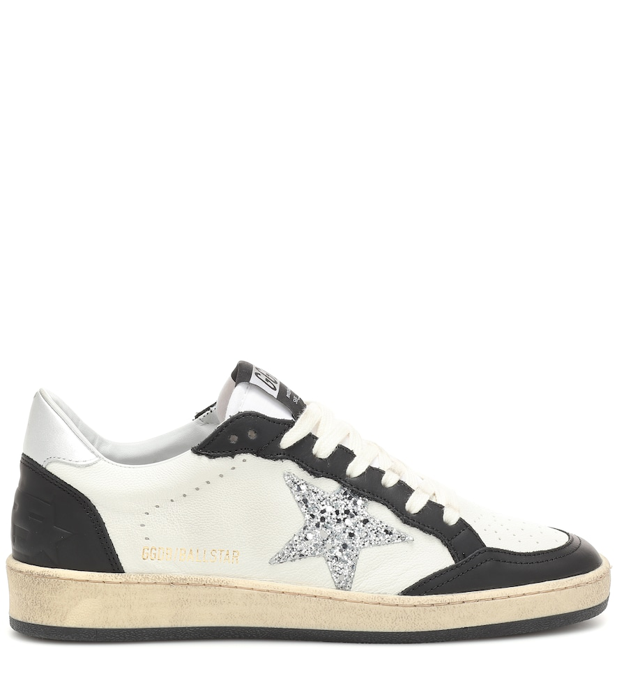Golden Goose Ball Star Leather Low-top Sneakers In White | ModeSens