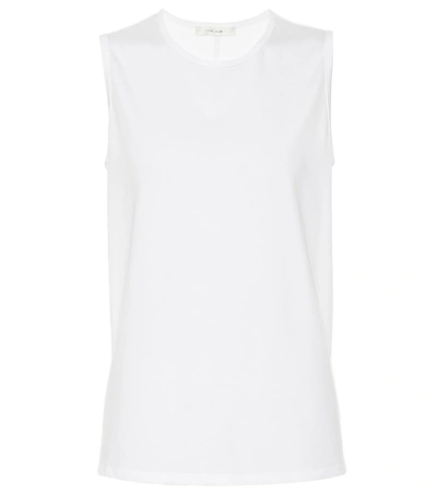 Shop The Row Lona Cotton Sleeveless Top In White