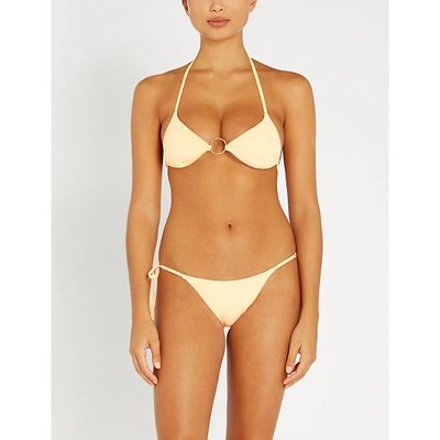 Shop Melissa Odabash Miami Triangle Bikini Top In Mango