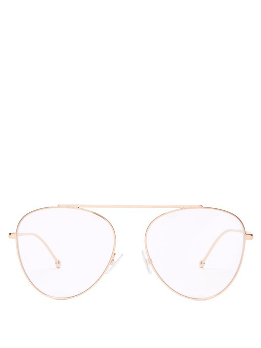 fendi glasses gold frames