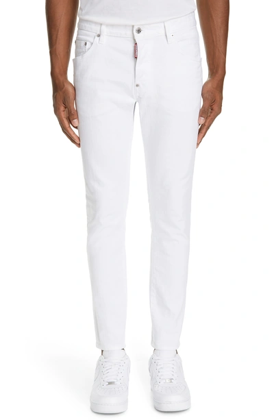 Shop Dsquared2 Skater Fit Jeans In White