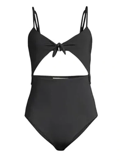 Shop Mara Hoffman Kia One-piece Bikini In Black