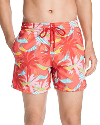 Shop Vilebrequin Ibiza Tropical-print Swim Shorts In Hibiscus