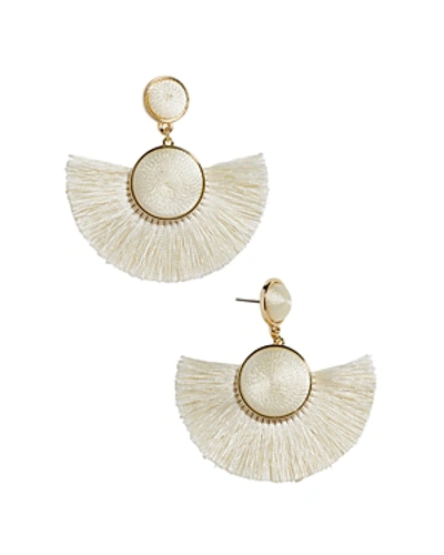 Shop Baublebar Marinella Fringe Drop Earrings In Ivory
