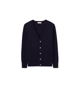tory burch navy cardigan