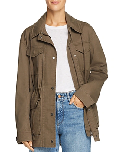 Shop Atm Anthony Thomas Melillo Washed Cargo Jacket In Faded Army