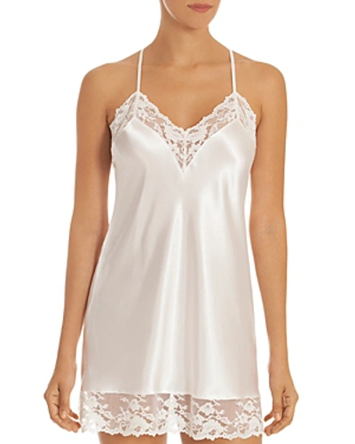 Shop In Bloom By Jonquil Two-tone Lace & Satin Chemise In Ivory
