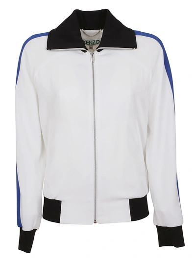 Shop Kenzo Embroidered Tiger Bomber In  White