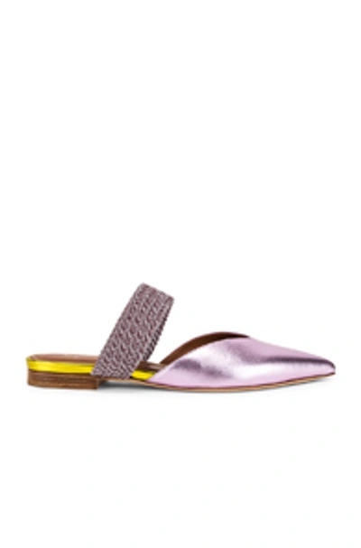 Shop Malone Souliers Maisie Flat In Pink In Pink & Burgundy