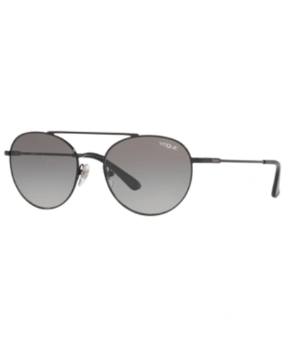 Shop Vogue Sunglasses, Vo4129s 53 In Black/grey Gradient