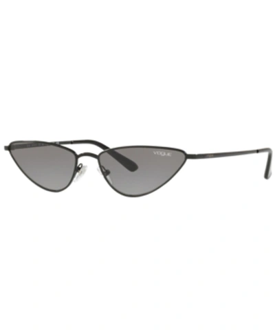 Shop Vogue Sunglasses, Vo4138s 56 In Black/grey Gradient