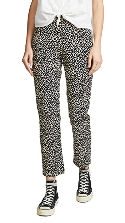 Shop Apc Basse Leopard Jeans In Baa Beige