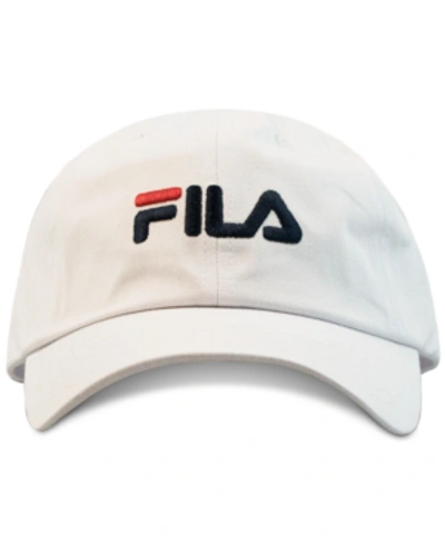 Shop Fila Cotton Logo Hat In White
