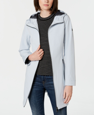 calvin klein hooded raincoat